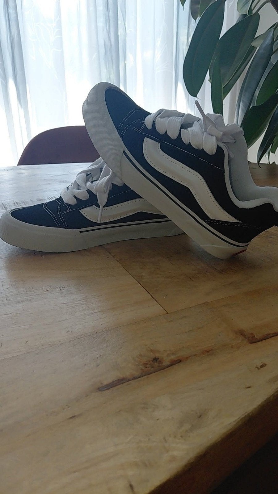 Vans Knu Skool sneakers - Maat 38 - Zo goed als nieuw, Zwart, Ophalen of Verzenden, Vans, Sneakers of Gympen