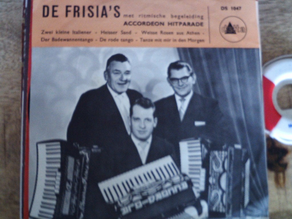 De Frisia's - Accordeon Hitparade  30jul, Wereldmuziek, 7 inch, Ophalen of Verzenden, Overige typen