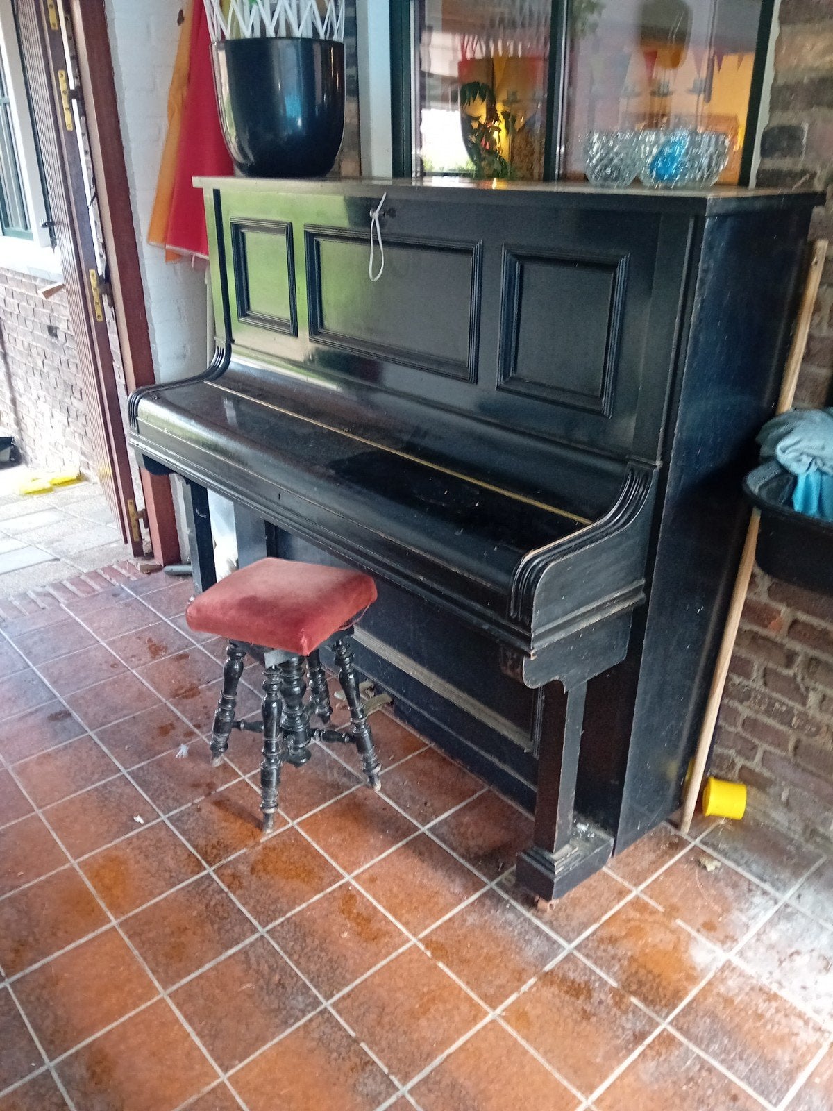 Piano steinbach, Muziek en Instrumenten, Ophalen, Gebruikt, Zwart, Piano