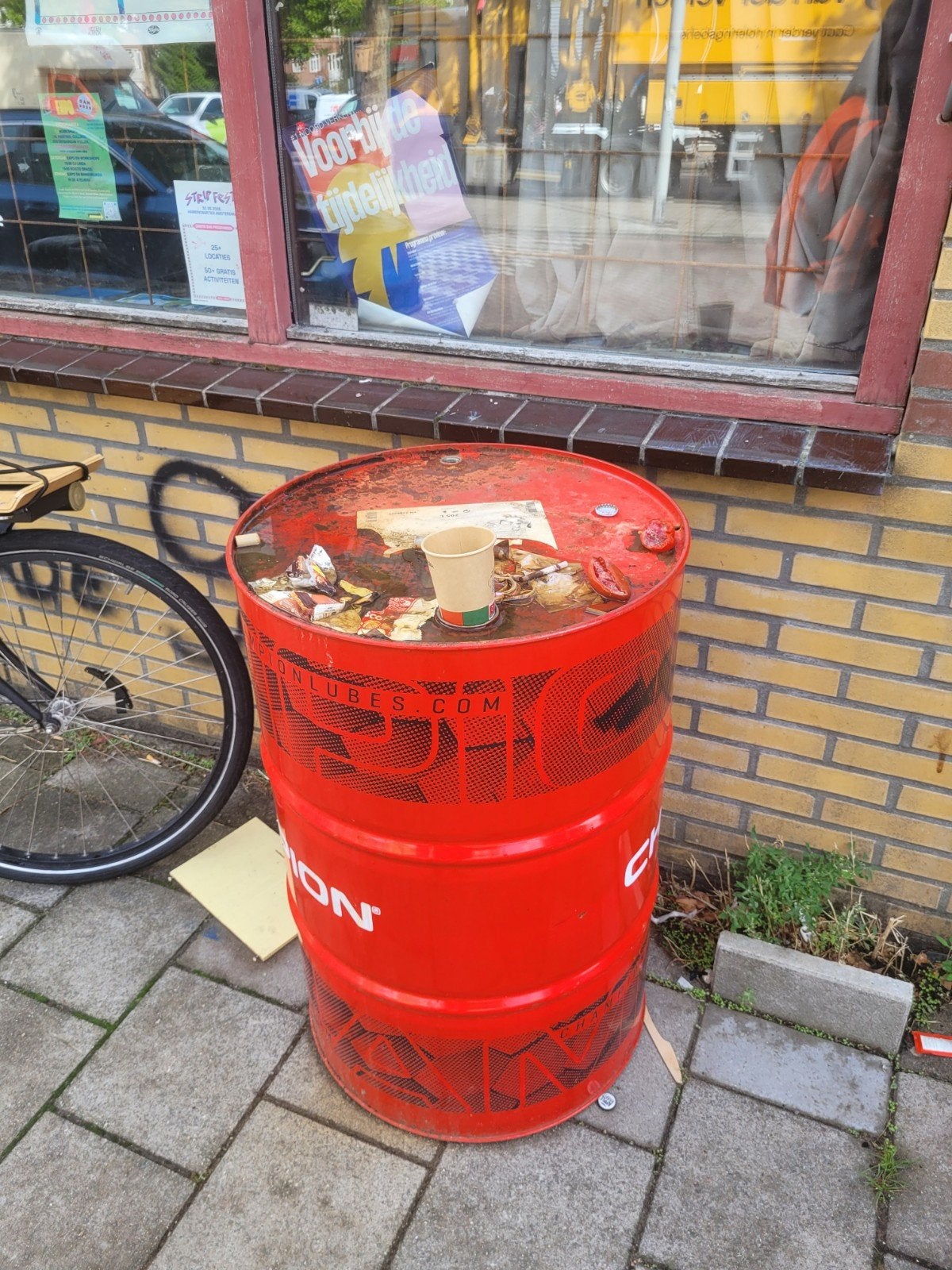 Oliedrum leeg, Tuin en Terras, Vuurkorven, Ophalen, Gebruikt