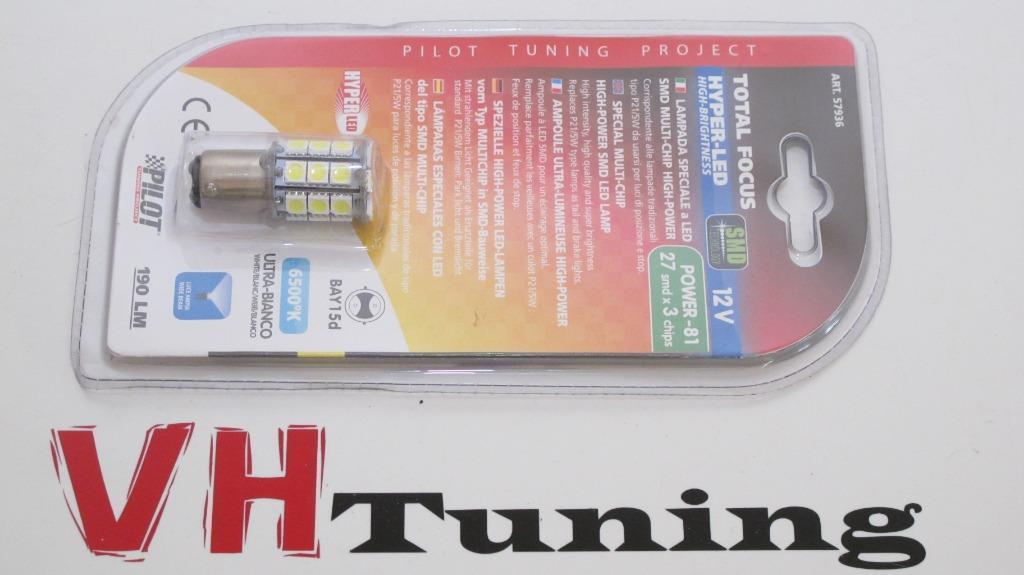 Pilot 57936 1x BA15d 27smd Super LED ultra wit, Ophalen of Verzenden