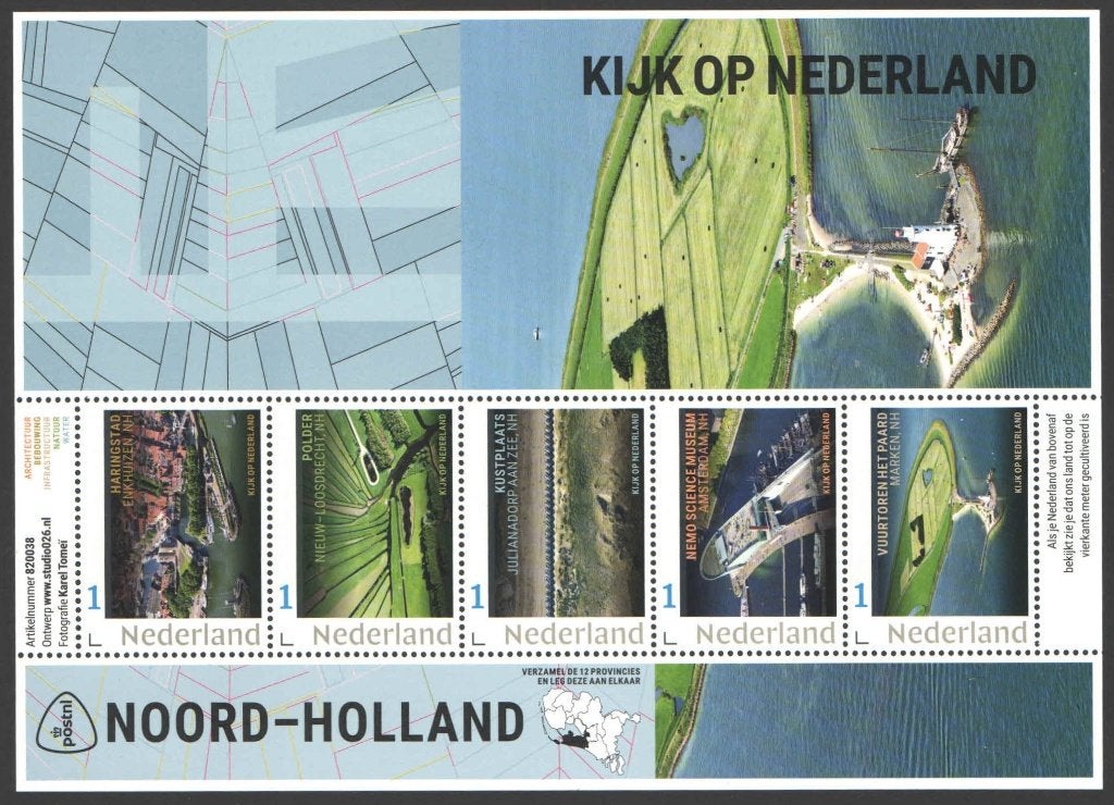 Postzegels Kijk op Nederland: Noord-Holland, Ophalen of Verzenden, Na 1940, Postfris