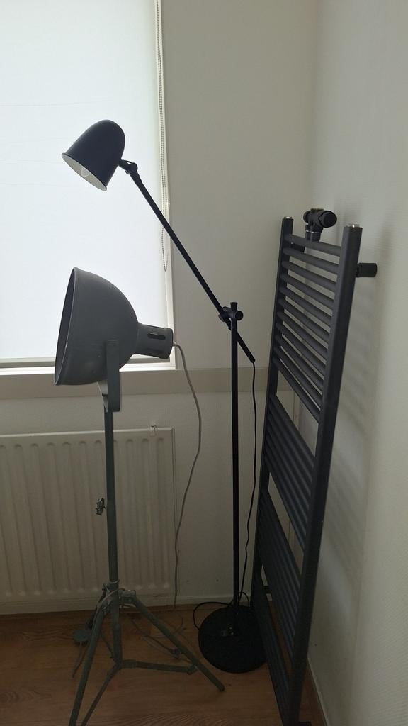 Hoge studiolamp / vloerlampen e14, Ophalen, Gebruikt, Metaal, 150 tot 200 cm