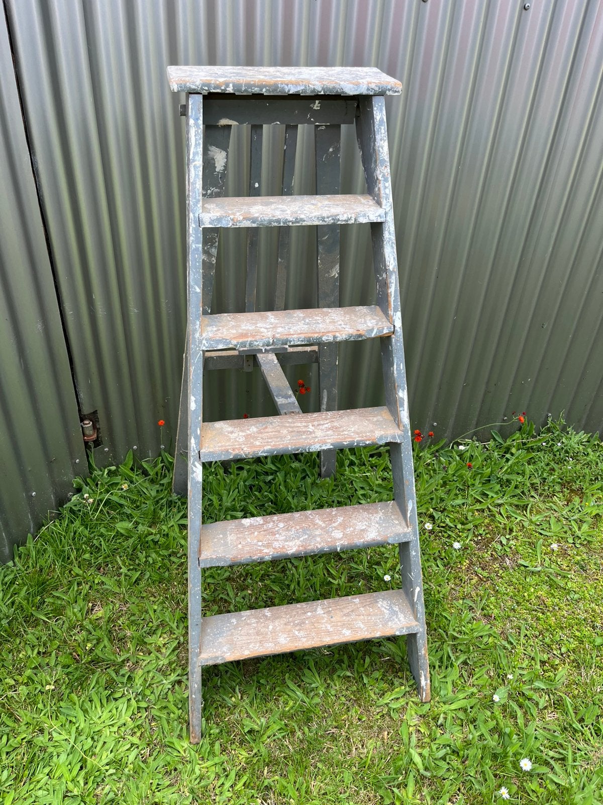 Brocante schilderstrap, Ophalen