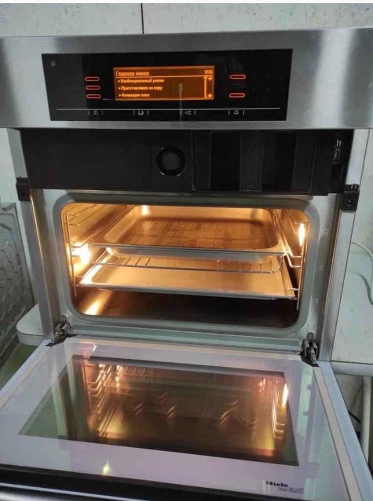 MOOIE MIELE DGC5085XL inbouw combi bak/stoomoven WATERAANSL, Witgoed en Apparatuur, Ophalen, Hete lucht, Inbouw, Miele