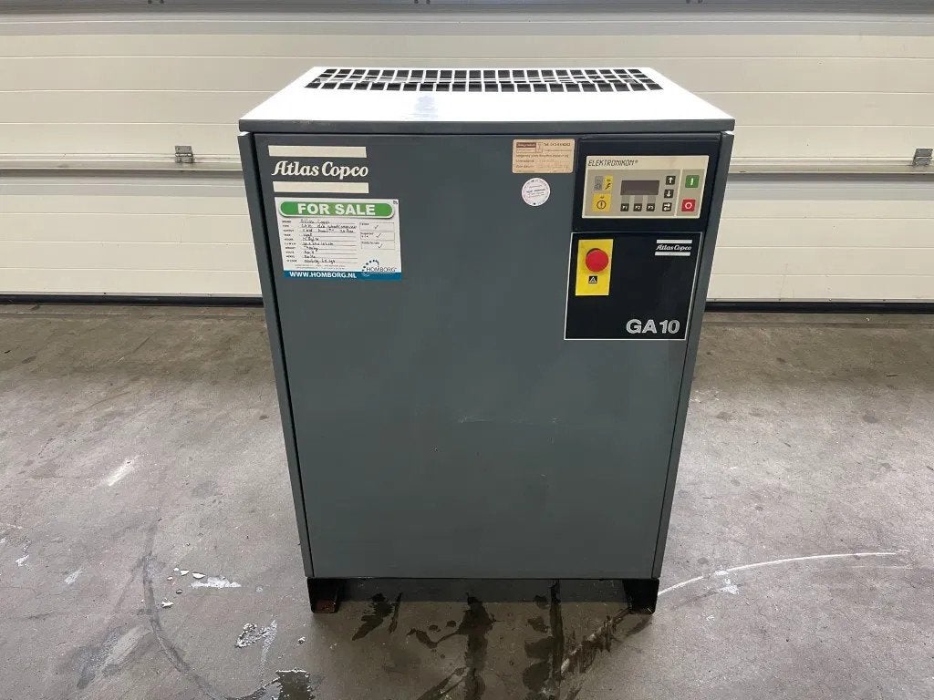 Atlas-Copco GA10 - 11 kW elektrische schroefcompressor, Ophalen of Verzenden