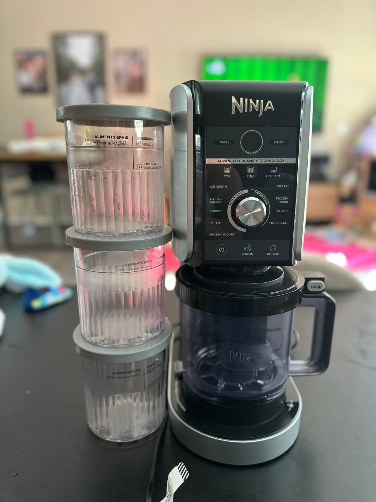 Ninja Creami Deluxe IJsmachine - Zo goed als nieuw, Ophalen, 1 tot 2 liter, 3 snelheden of meer, Zo goed als nieuw