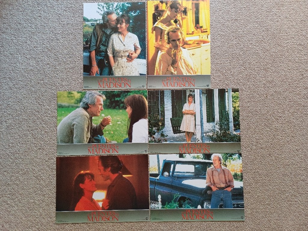 THE   BRIDGES   OF   MADISON   COUNTY      lobbycard set., Verzamelen, Verzenden, Nieuw, A1 t/m A3, Film en Tv