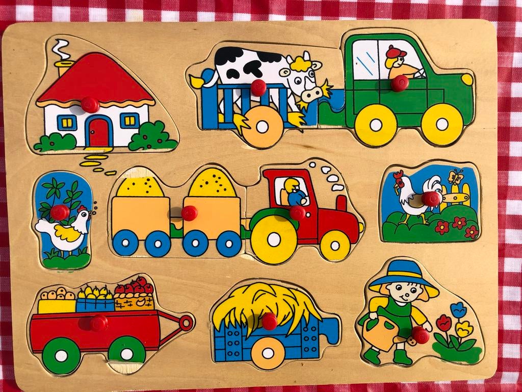 Houten boerderij puzzel voor kinderen, Ophalen, Gebruikt, Overige typen