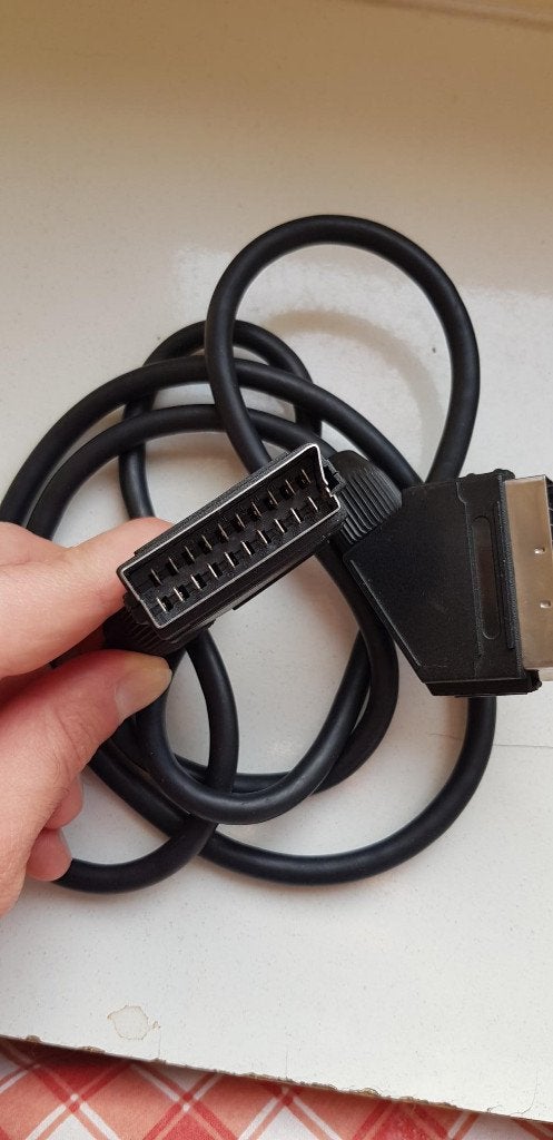 Scartkabel, Audio, Tv en Foto, Audiokabels en Televisiekabels, Ophalen of Verzenden, Zo goed als nieuw, Minder dan 2 meter, Scartkabel