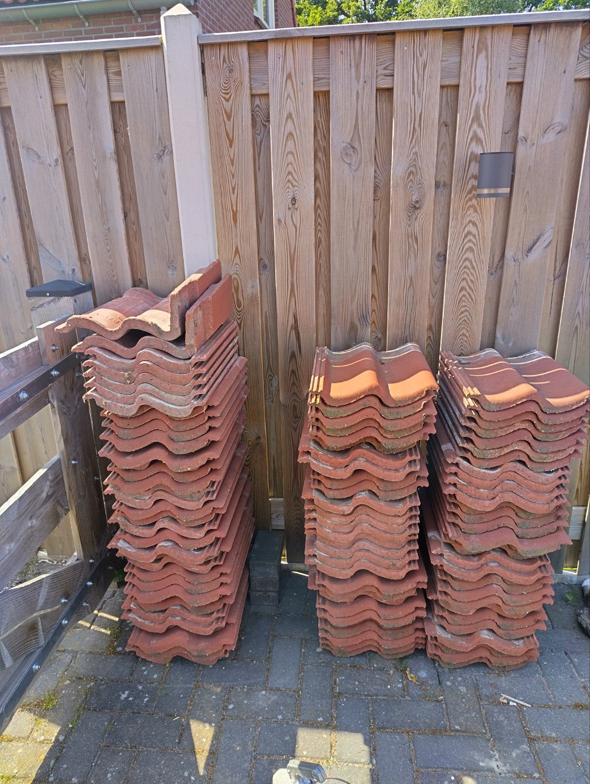 Partij dakpannen oranje, Steen of Klei, Ophalen of Verzenden, 15 m² of meer, Dakpannen