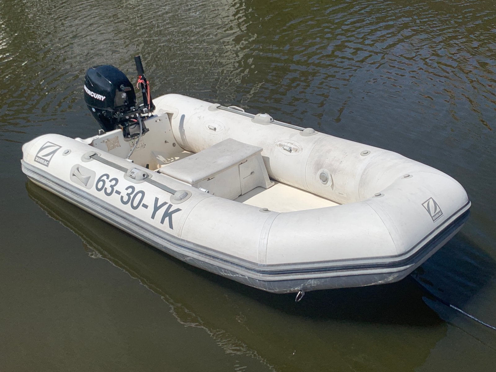 2005 Zodiac Yachtline 310 RIB Rubberboot met 9.9pk Mercury, Watersport en Boten, Gebruikt, 10 pk, Zodiac, Peddels