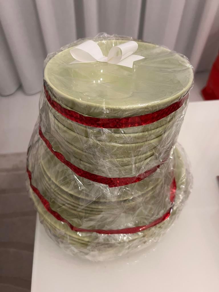 NIEUW: 18-delige IKEA Servies-set – Groen – Borden & Kommen, Ophalen of Verzenden, Nieuw, Overige stijlen, Bord(en)