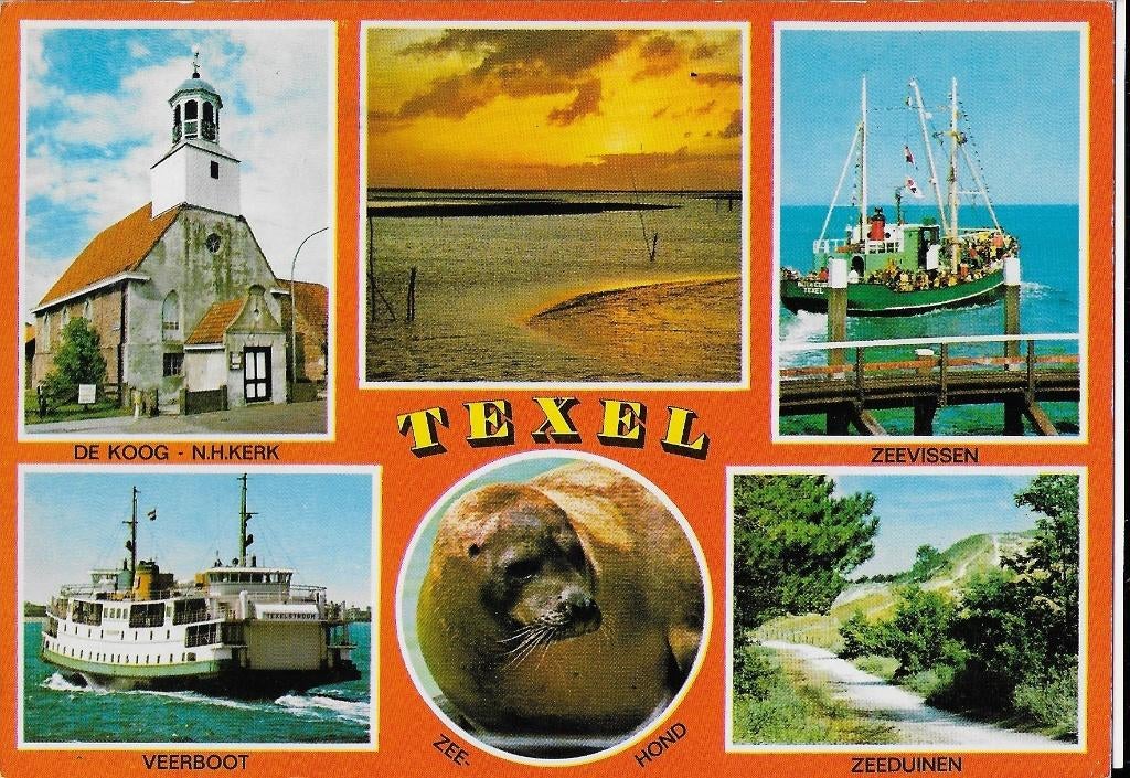 Kr3123 Ongelopen ansichtkaart Texel, Ophalen of Verzenden, 1980 tot heden, Gelopen, Waddeneilanden