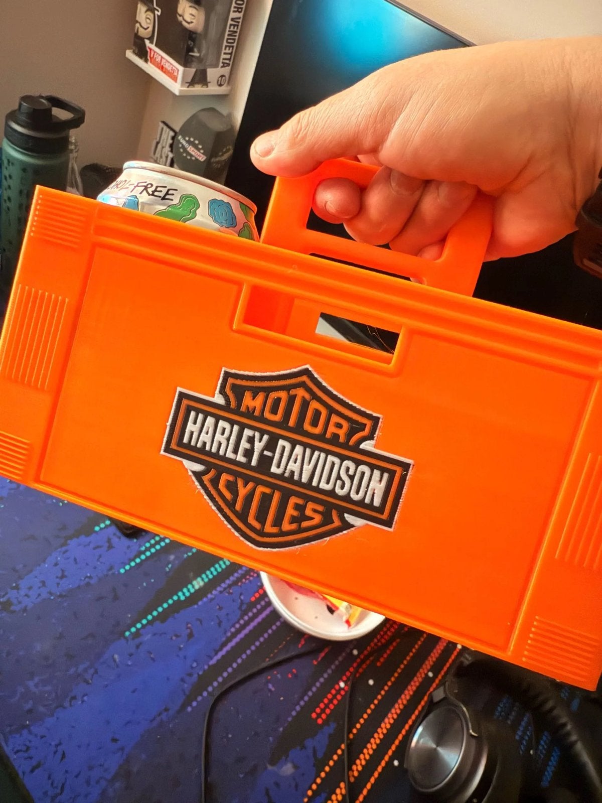 Harley Davidson kratje - bierkrat voor garage of kantine.., Ophalen of Verzenden, Nieuw