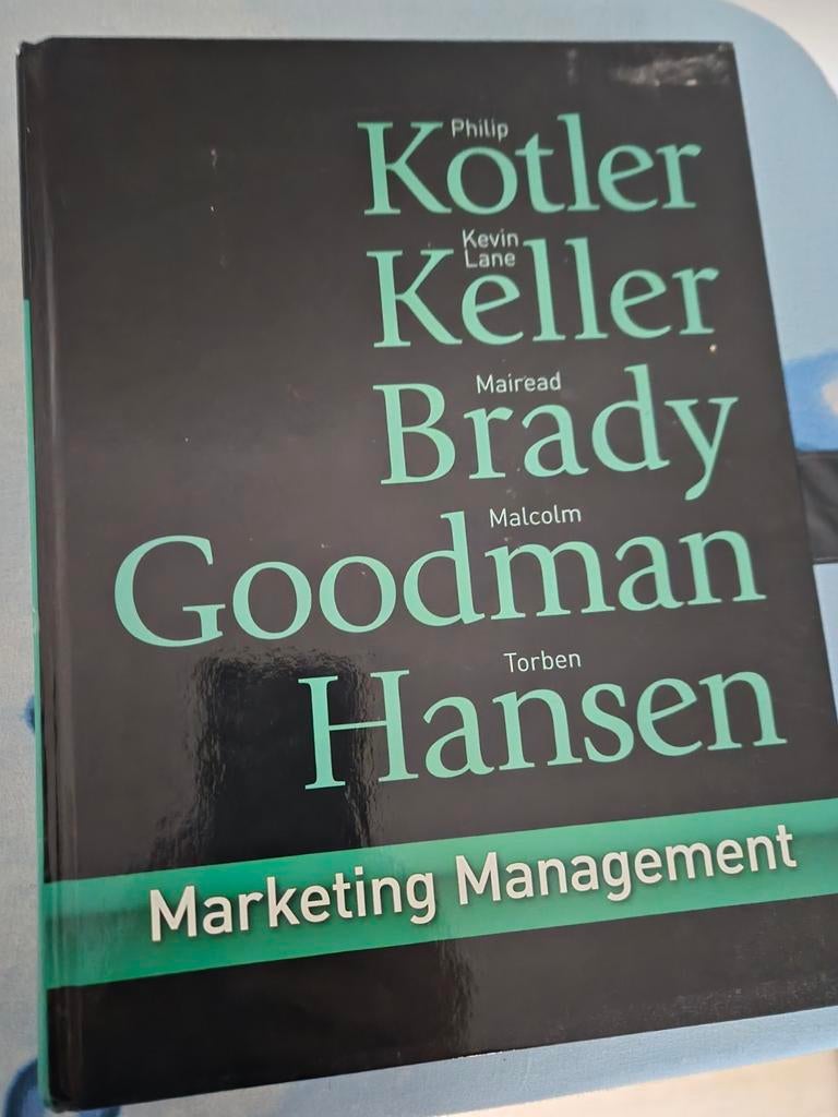 Marketing Management - Kotler, Keller, Brady, Goodman, Hanse, Boeken, Ophalen of Verzenden, Gelezen, Economie en Marketing, Philip Kotler, Kevin Keller, Mairead Brady,
