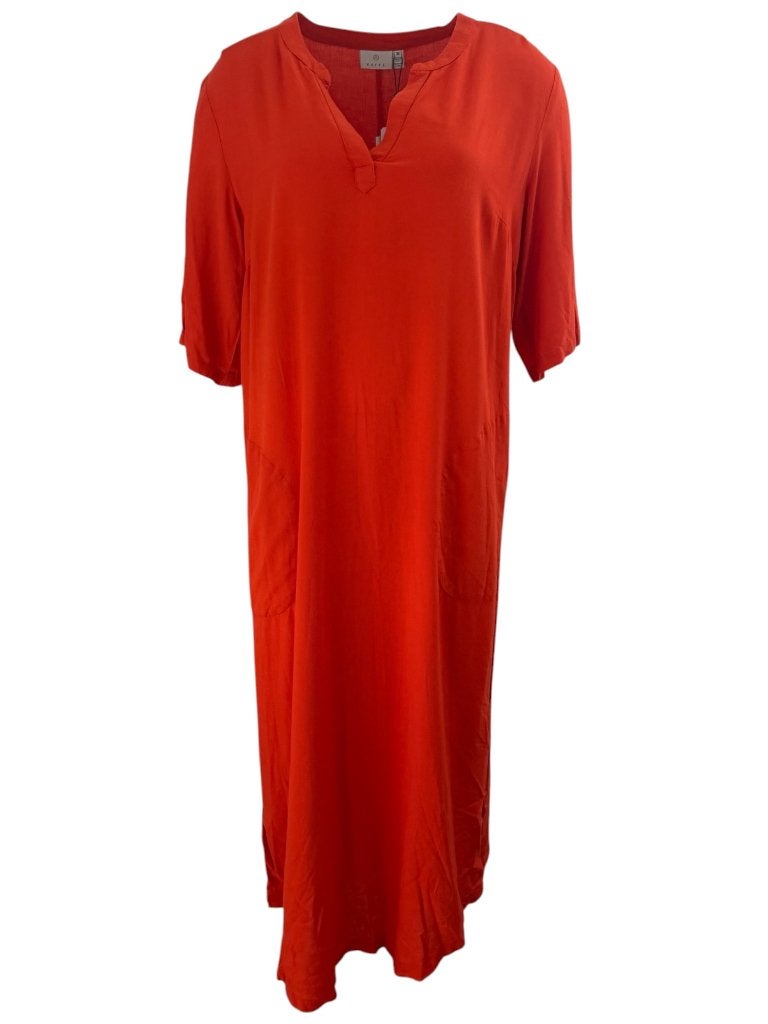 Kaffe jurk NIEUW S, Ophalen of Verzenden, Zo goed als nieuw, Rood, Onder de knie