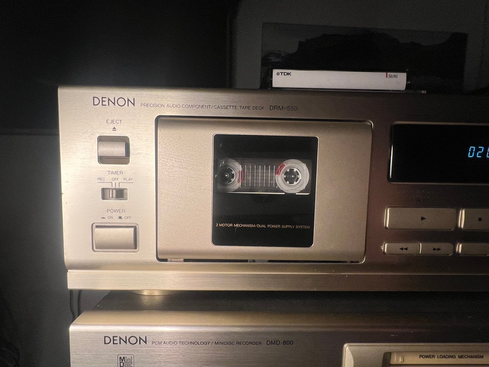 Denon DMR-550 cassettedeck, Ophalen of Verzenden, Denon