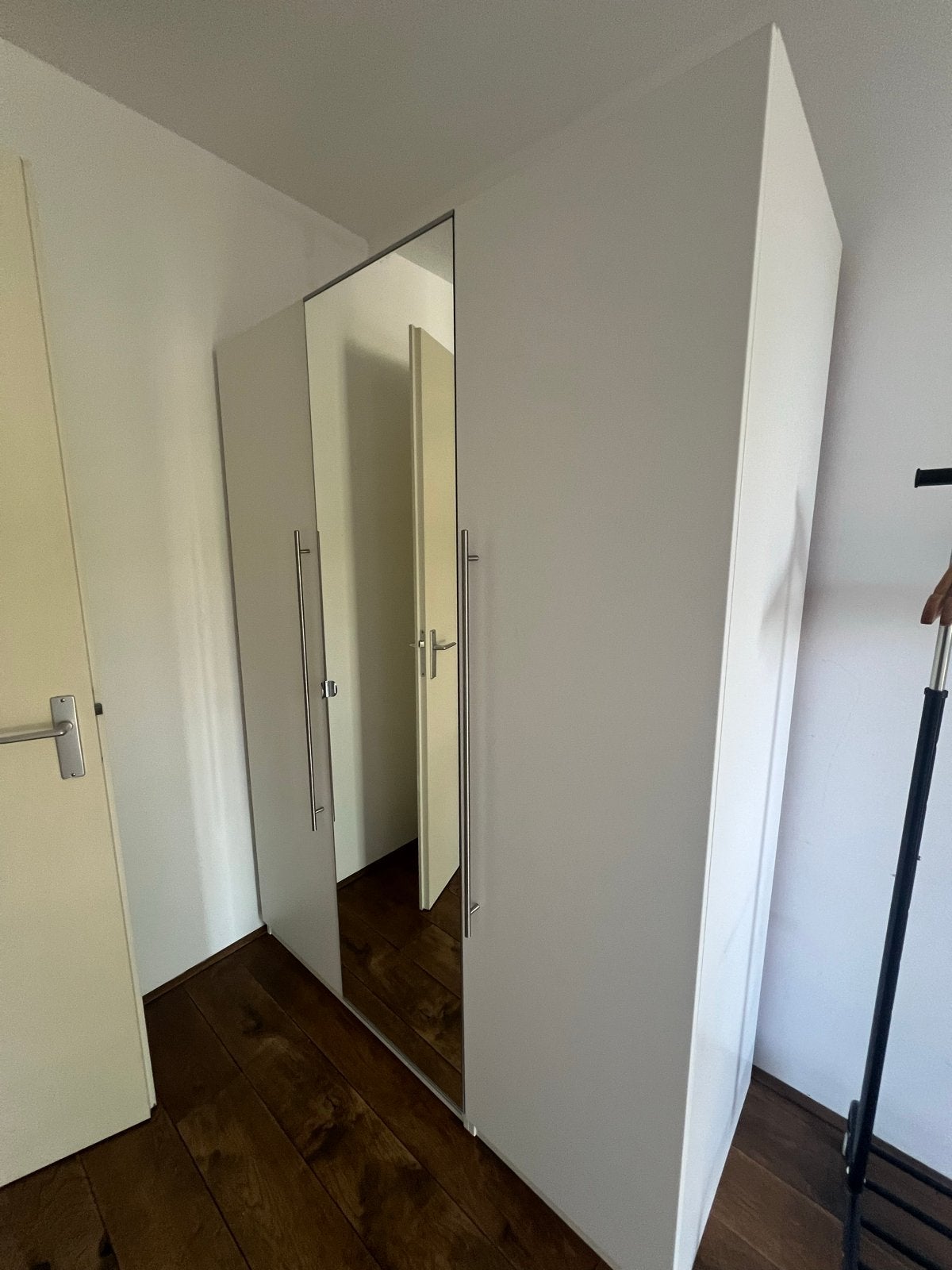 IKEA PAX Kledingkast met spiegeldeur, Huis en Inrichting, Kasten | Kledingkasten, Ophalen, Gebruikt, 100 tot 150 cm, 200 cm of meer