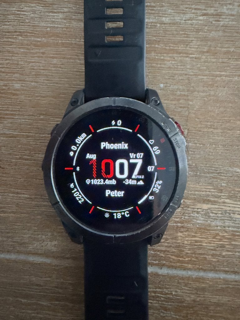 Garmin Epix Gen.2, Sieraden, Tassen en Uiterlijk, Sporthorloges, Gebruikt, Zwart, Garmin Epix Gen 2 Sapphire Titanium, Ophalen of Verzenden