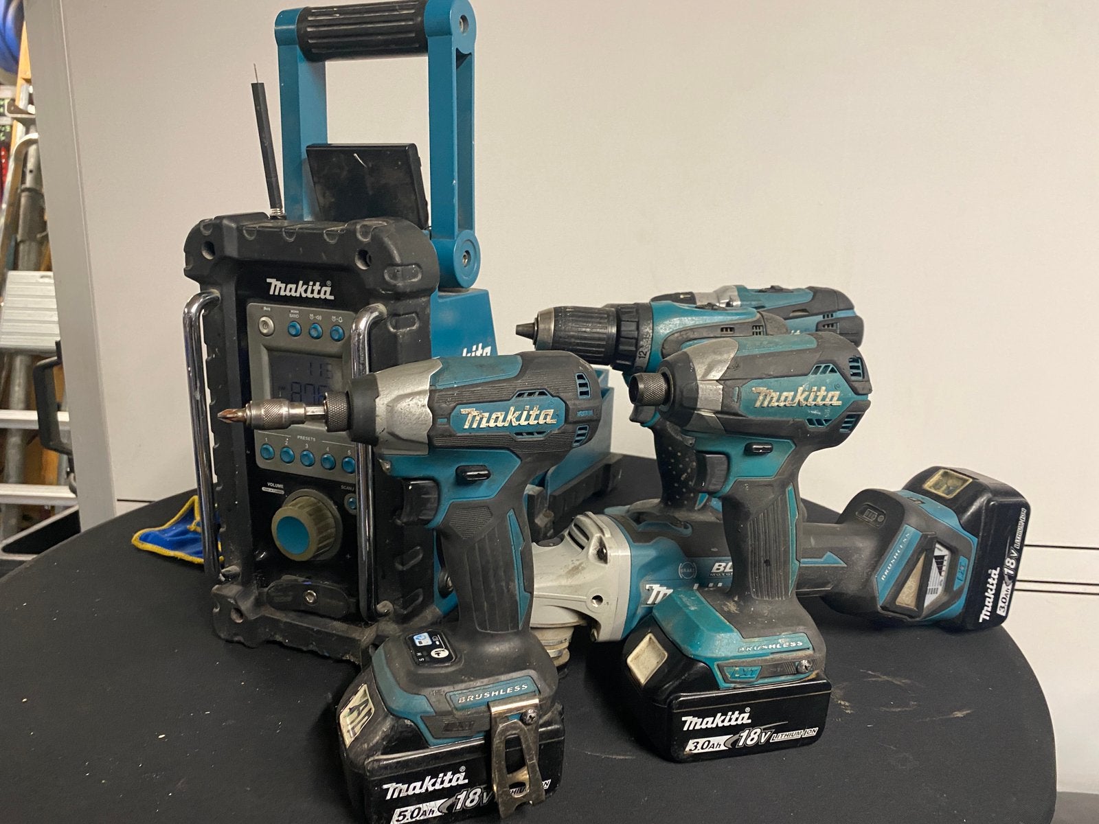 Makita Accu Gereedschap Set: Haakse Slijper & Boormachine, Ophalen of Verzenden, Gebruikt, Overige typen