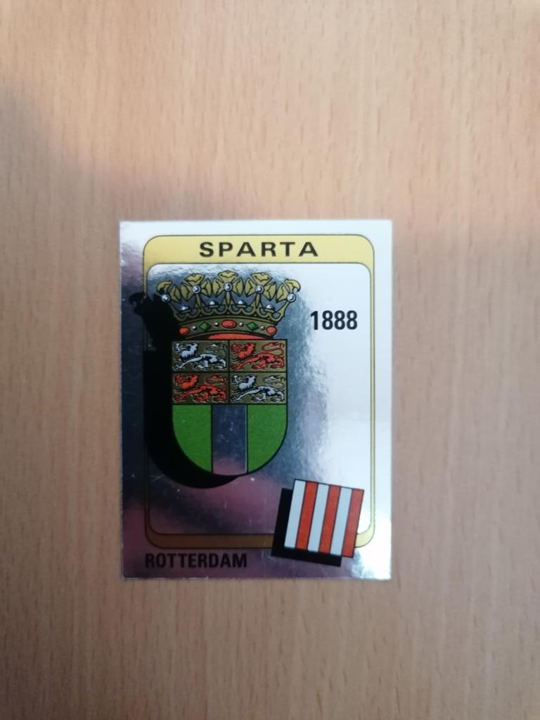 Panini Voetbal 84 #243 Sparta embleem., Ophalen of Verzenden, Zo goed als nieuw, Plaatje