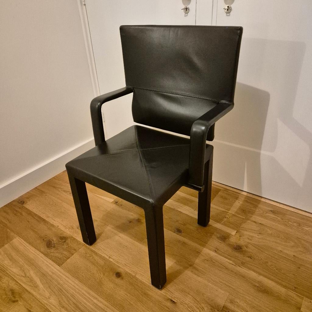 B&B Italia Arcadia Stoelen - Paolo Piva - Zwart - Set van 2, Ophalen, Gebruikt, Twee, Zwart