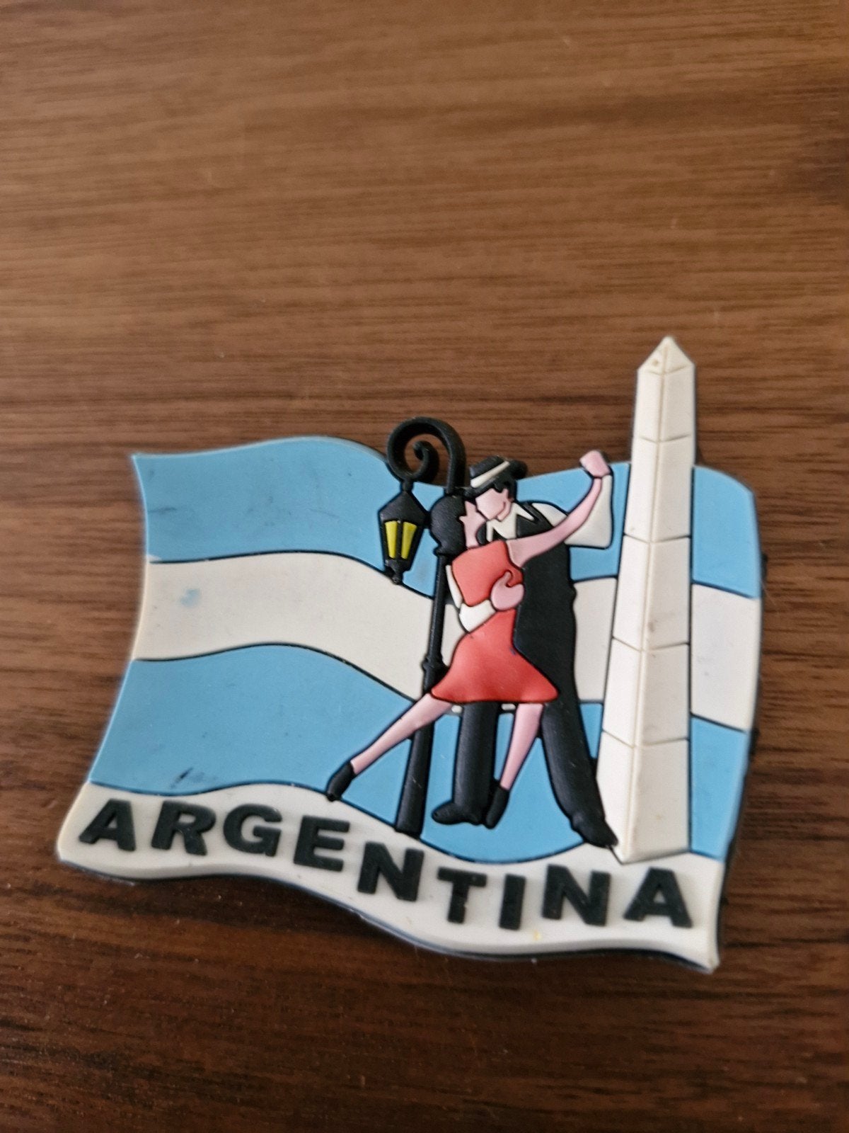 Koelkastmagneet Argentinië Tango Obelisco, Ophalen of Verzenden, Gebruikt