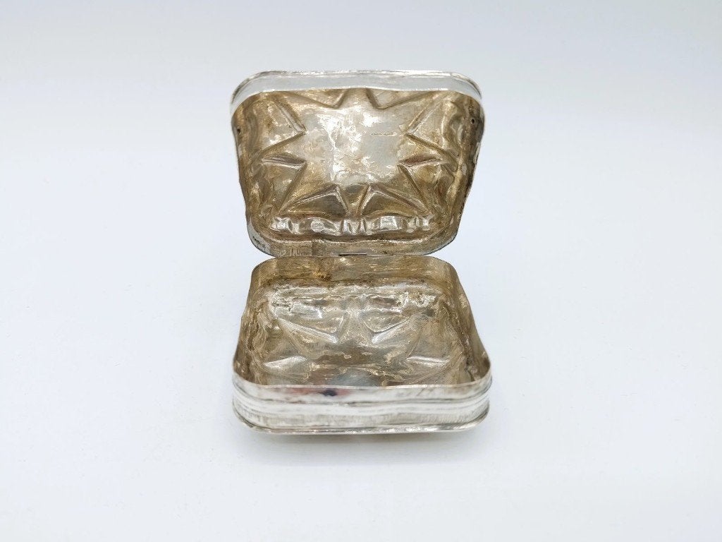 Zilveren pepermuntdoosje, Schoonhoven, 1919, Verzenden, Zilver