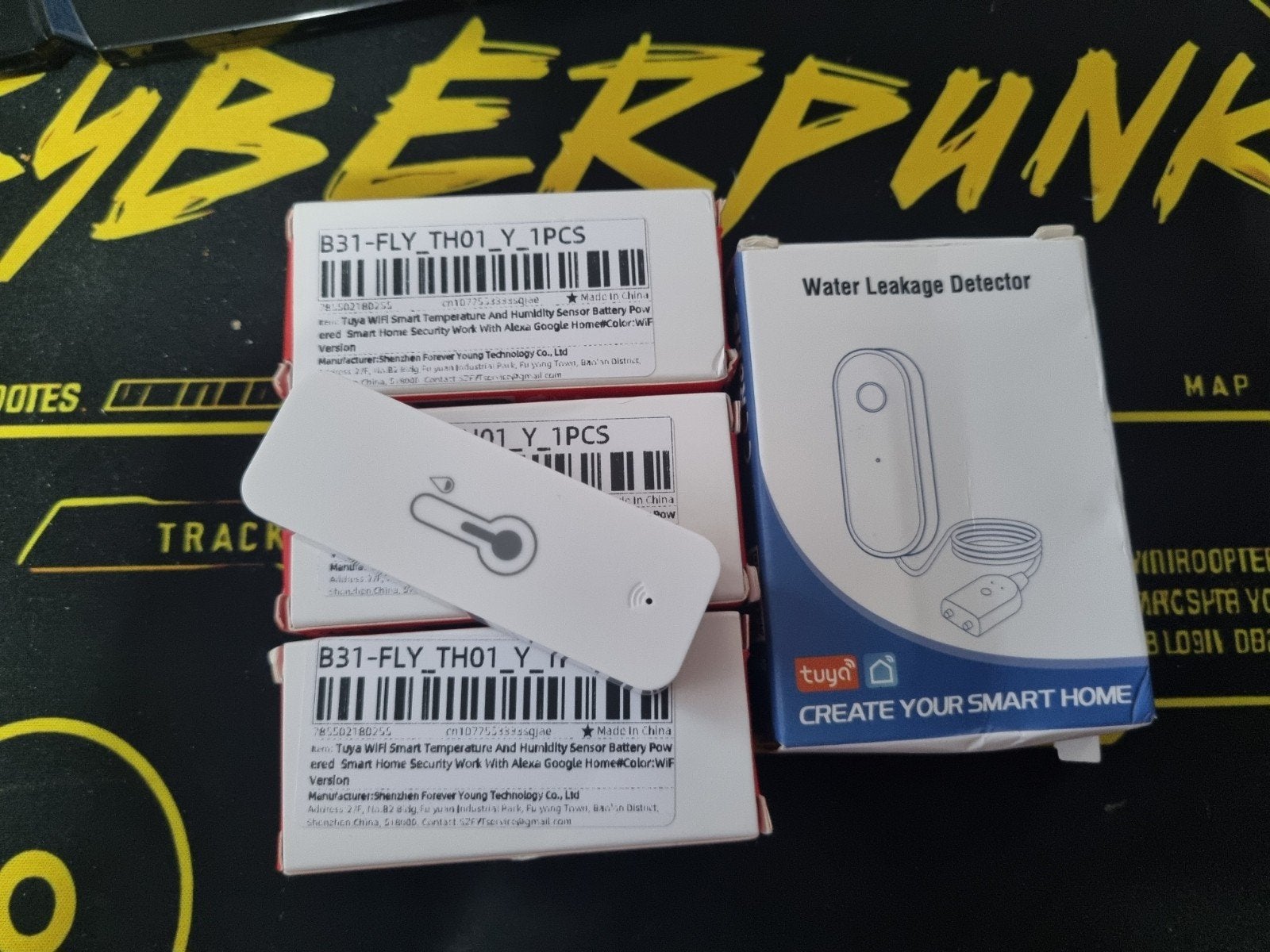 Tuya Smart Waterdetector & Temp/Vochtigheidssensor, Verzenden, Nieuw