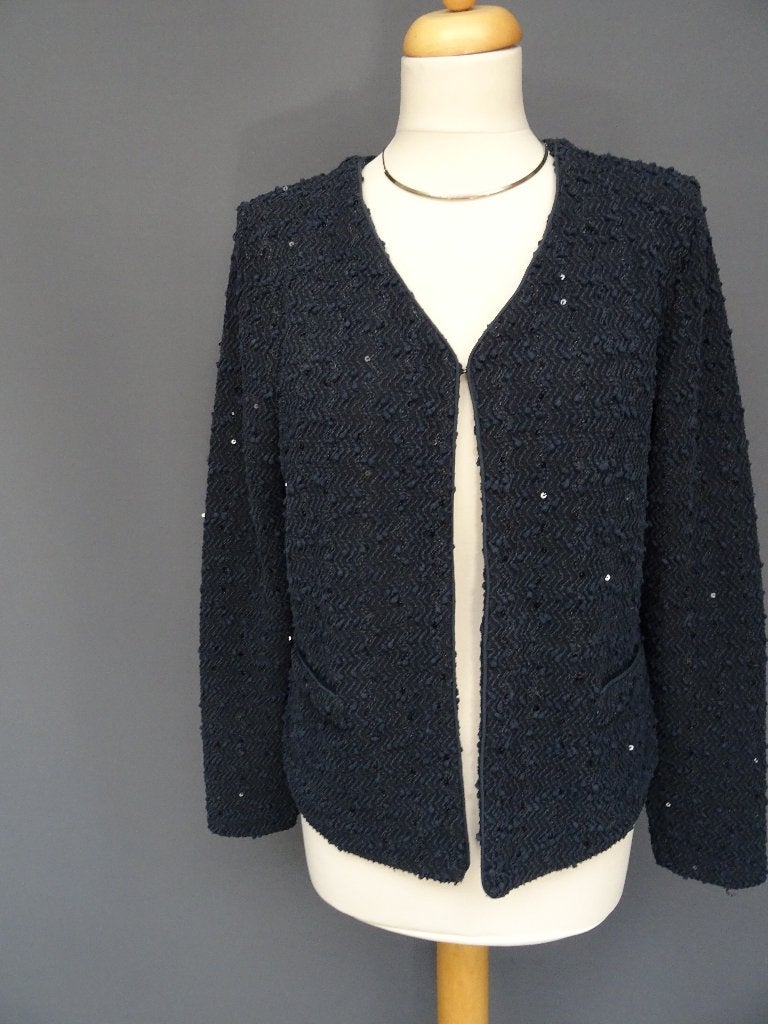 GEISHA maat 42, blauw vest/jasje., Geisha, Blauw, Maat 42/44 (L), Ophalen of Verzenden