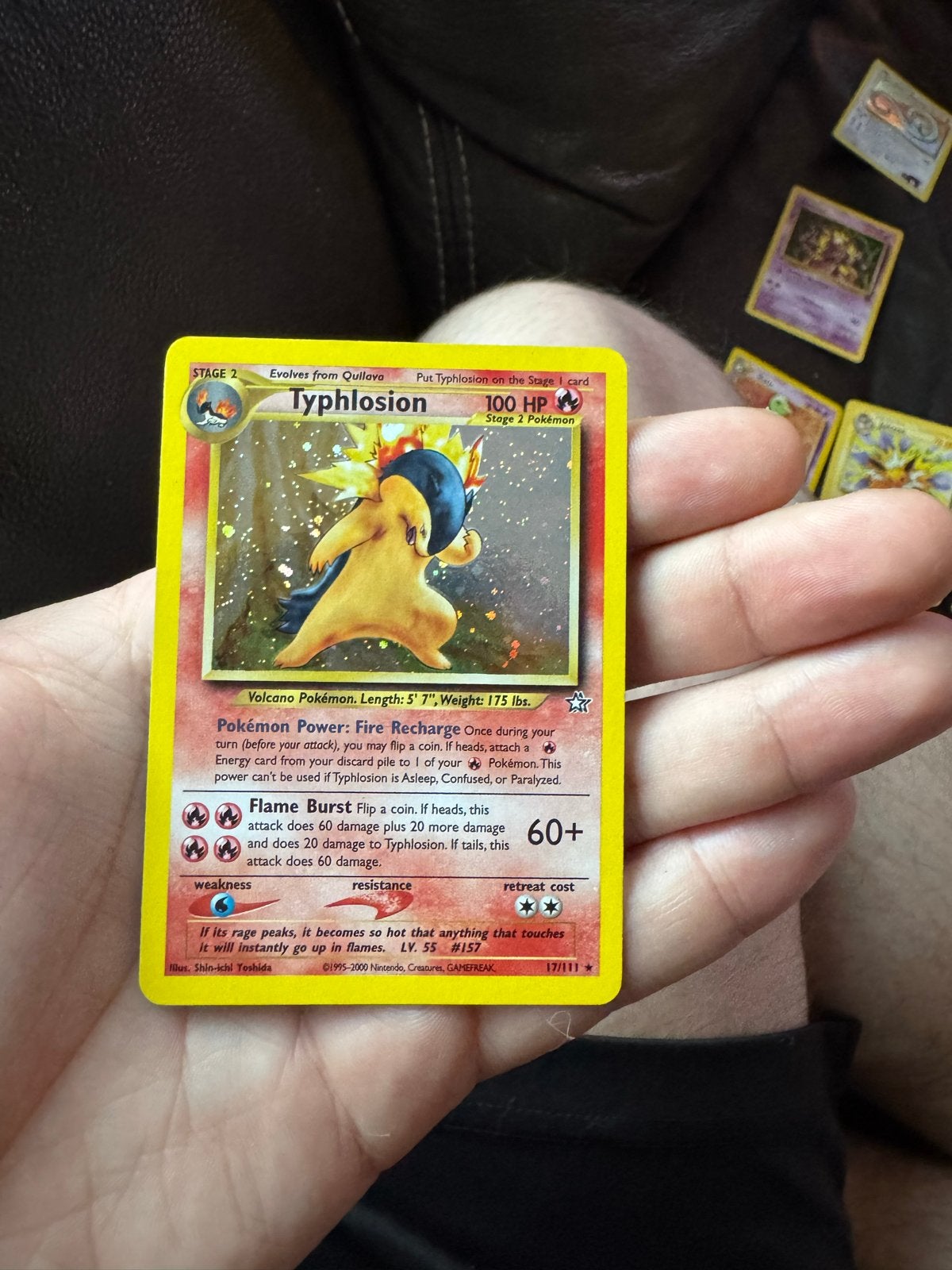 Pokémon Kaart: Typhlosion 17/111 (Neo Genesis), Ophalen of Verzenden, Losse kaart