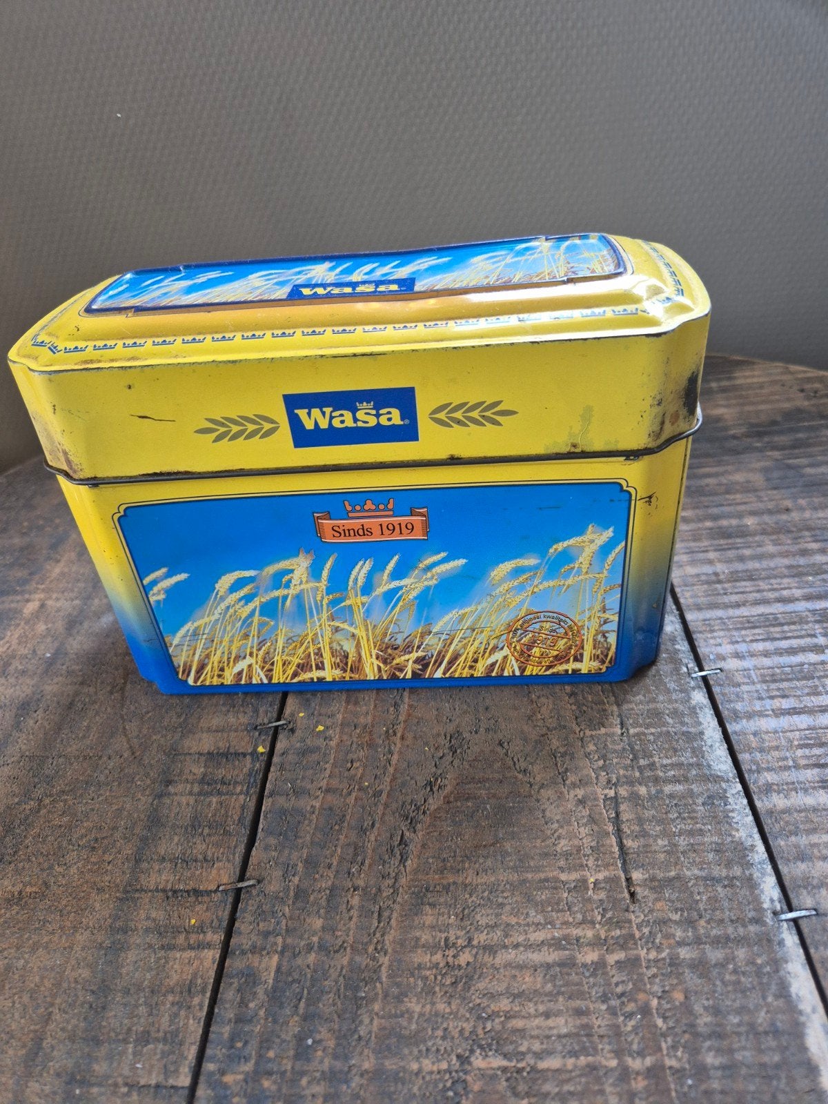 wasa blik, Verzamelen, Blikken, Ophalen of Verzenden, Gebruikt, Overige