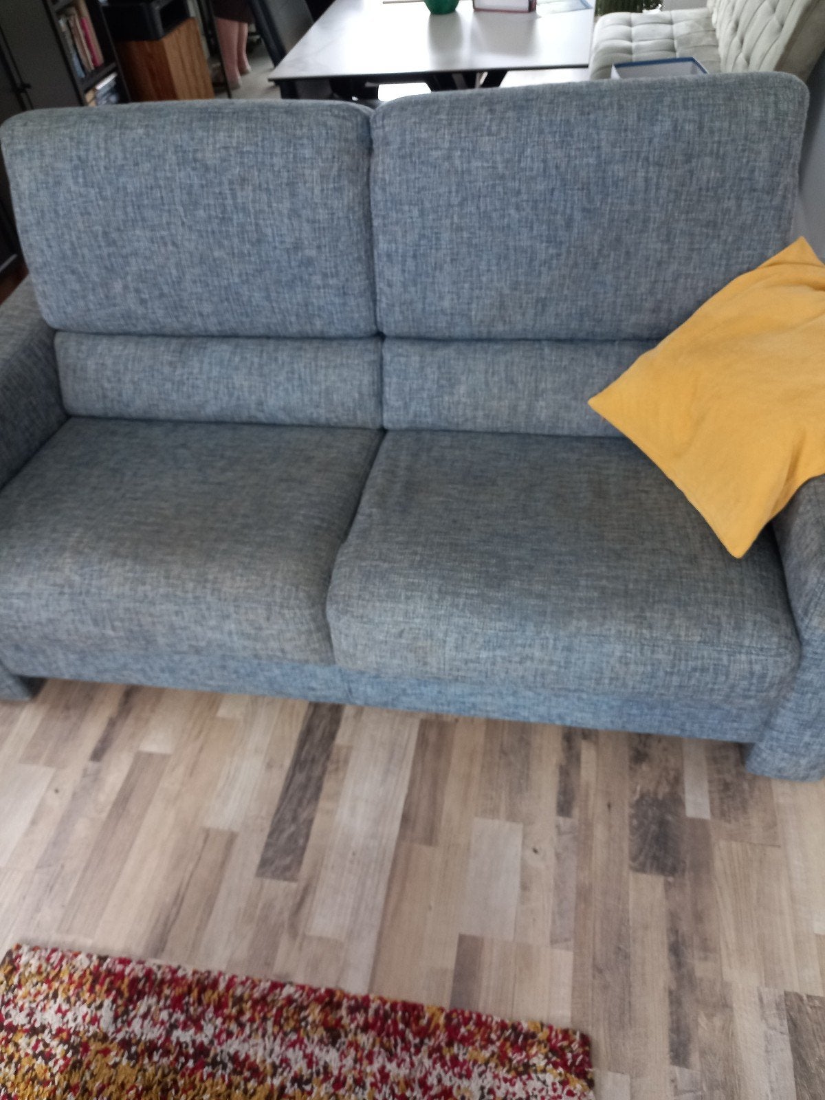 Comfortabele 2- en 3-zitsbanken, Huis en Inrichting, Banken | Bankstellen, Gebruikt, 75 tot 100 cm, Ophalen of Verzenden, Rechte bank