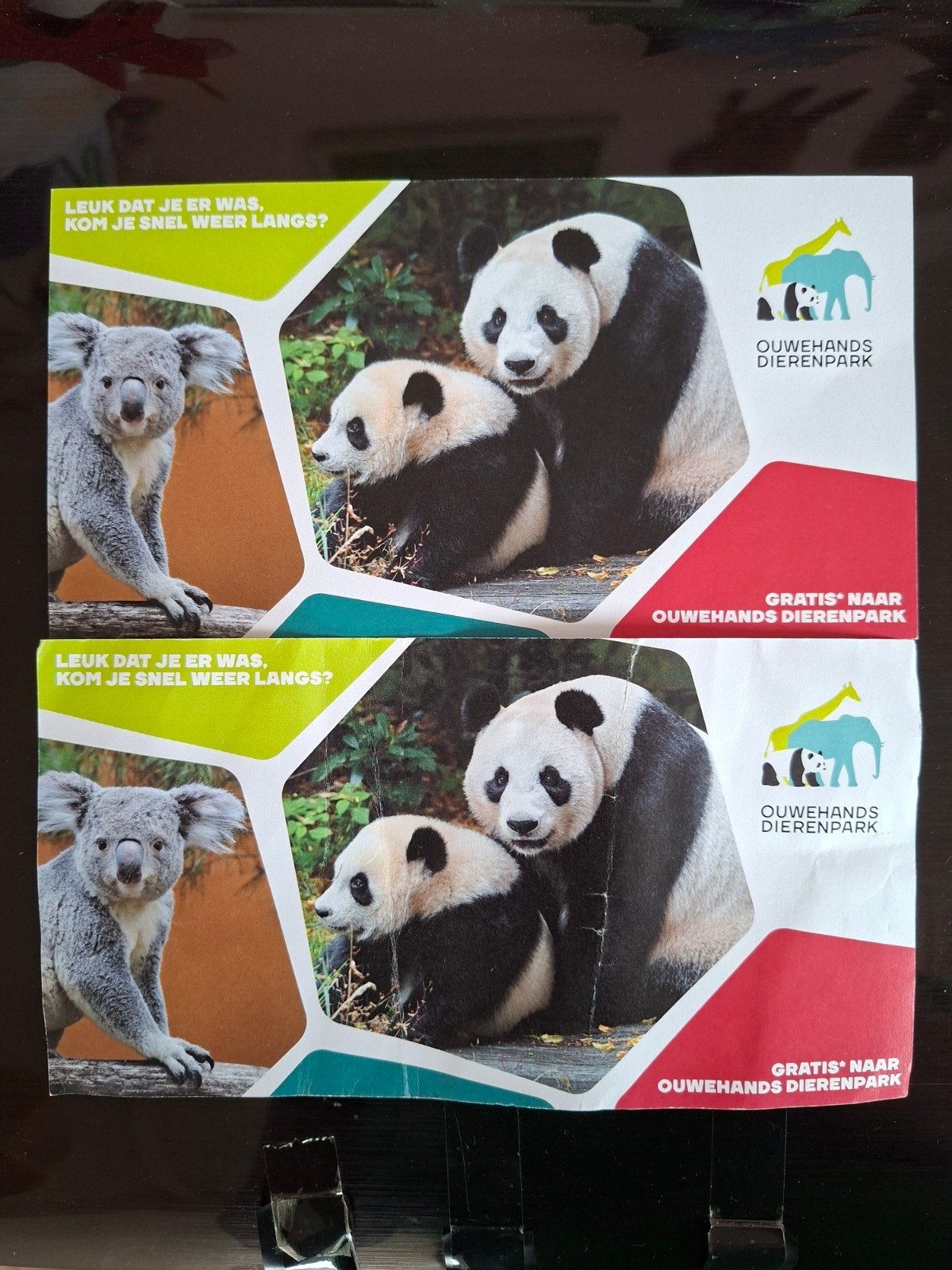 2x vrijkaartje voor een kind voor Ouwehands dierenpark, Tickets en Kaartjes, Twee personen
