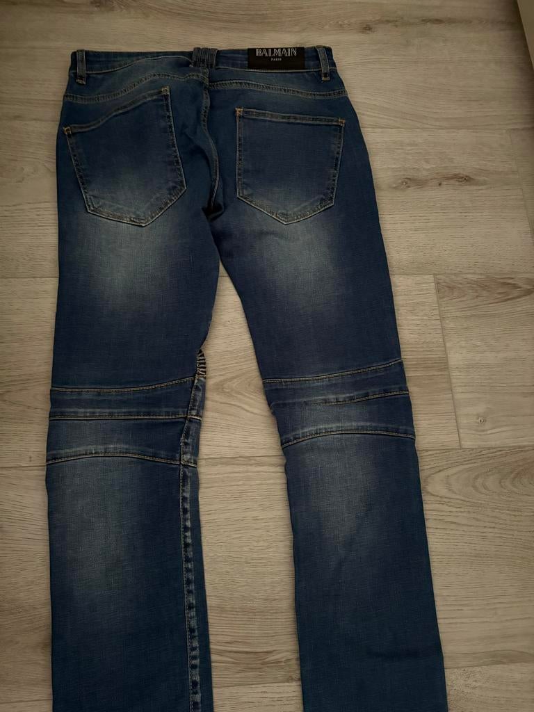 Balmain Jeans Maat S, Ophalen of Verzenden, Gedragen, Blauw, W32 (confectie 46) of kleiner