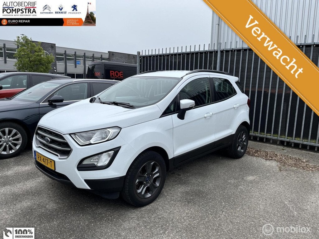 Ford EcoSport 1.0 EcoBoost 125 PK Trend Ultimate HOOGZITTER, Auto's, Ford, Gebruikt, Euro 6, Ecosport, Wit