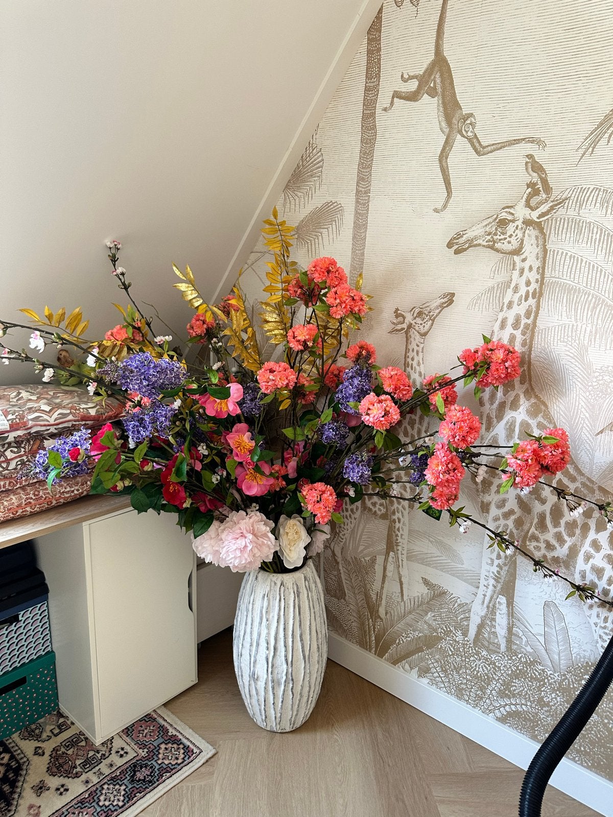 Gigantisch Silk-ka boeket - 160 cm hoog, 125 cm breed, Ophalen, Binnen, Silk-ka, Textiel
