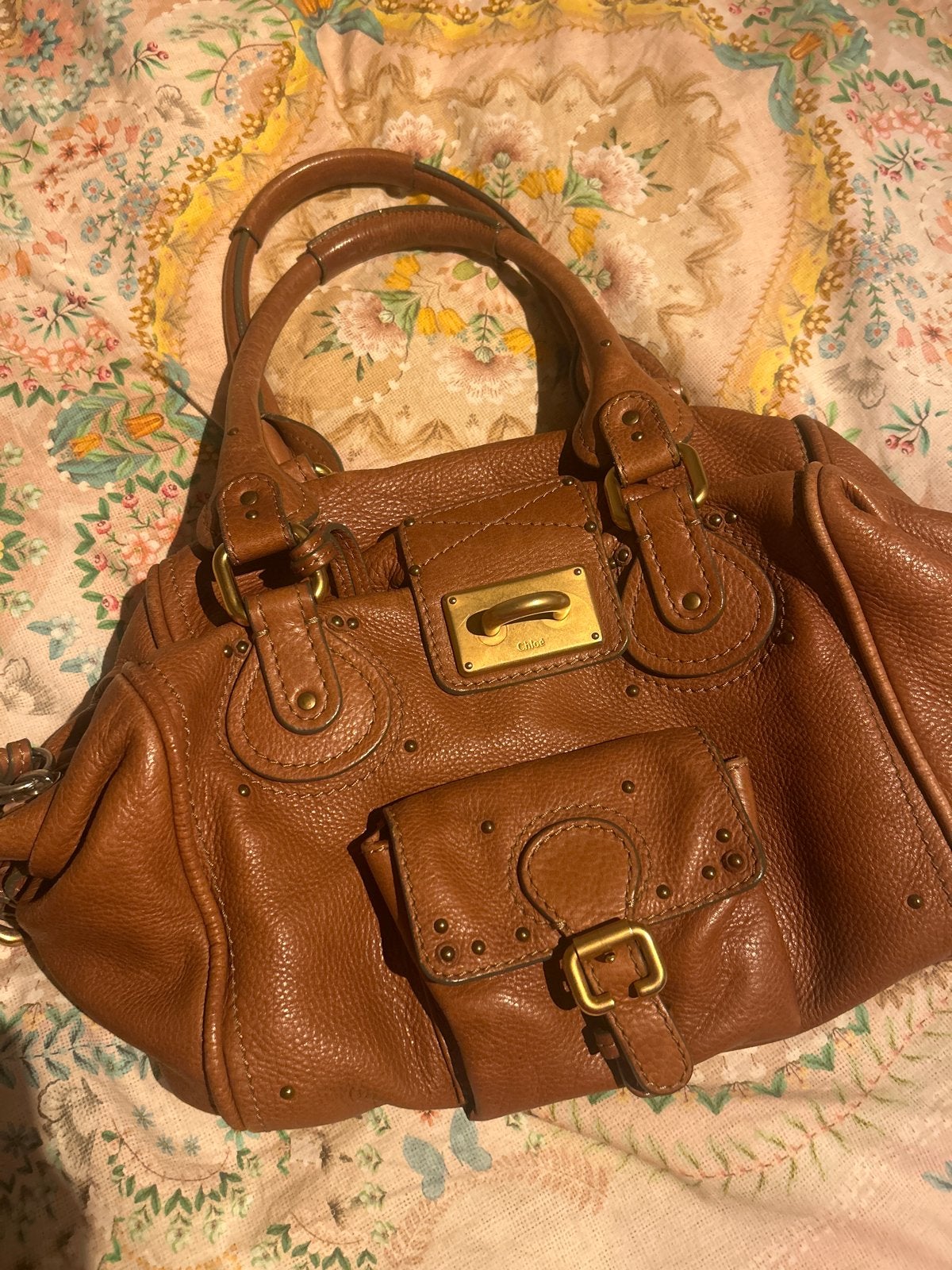 Chloé Paddington Handtas Bruin Leer, Ophalen of Verzenden, Gebruikt, Bruin, Handtas