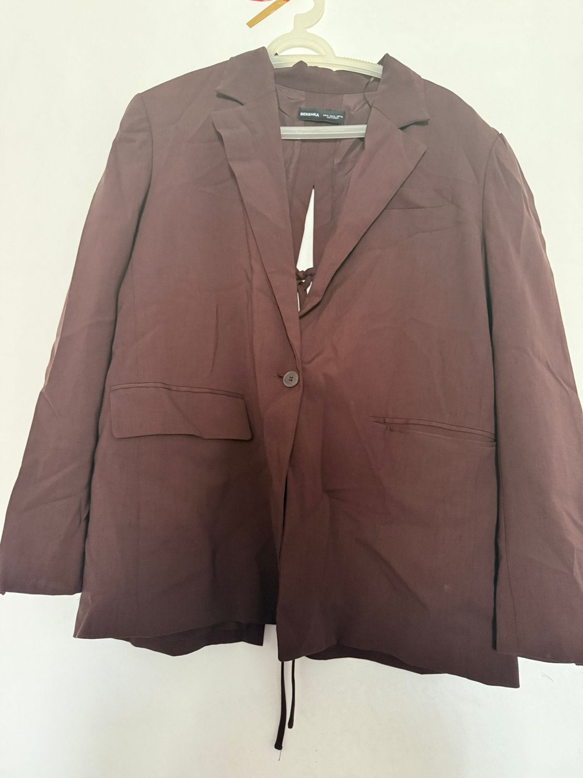 Bershka dames blazer bruin – maat M, Kleding | Dames, Ophalen of Verzenden, Zo goed als nieuw, Maat 38/40 (M), Bruin