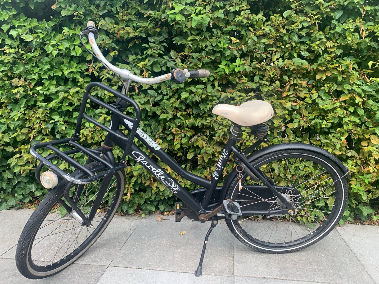 Gazelle kinderfiets met voordrager - Gebruikt, Ophalen, Gebruikt, Minder dan 16 inch