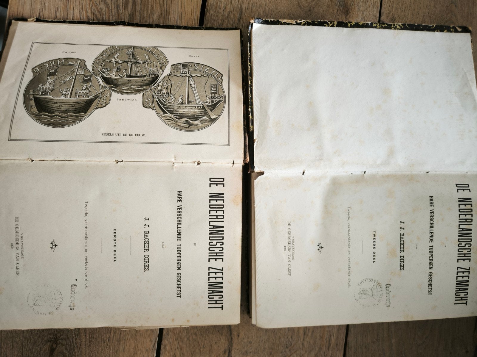 De Nederlandsche Zeemacht - J.J. Backer Dirks (1857), Ophalen of Verzenden, J.J. Backer Dirks