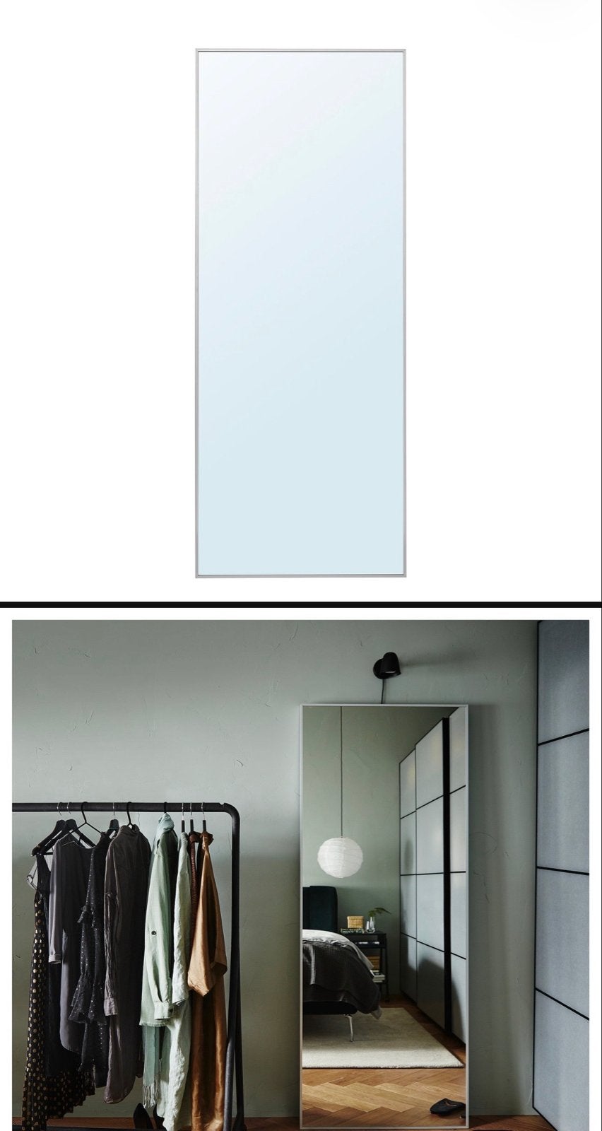 IKEA Hovet spiegel te koop, Huis en Inrichting, Ophalen, Gebruikt, 75 tot 100 cm, 150 tot 200 cm