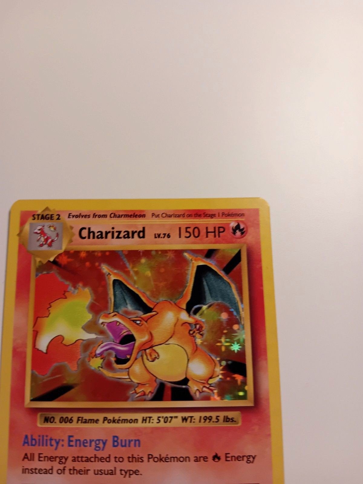 Charizard Evolutions Set Pokémon Kaart - Goede Kwaliteit, Ophalen of Verzenden, Zo goed als nieuw, Losse kaart, Foil