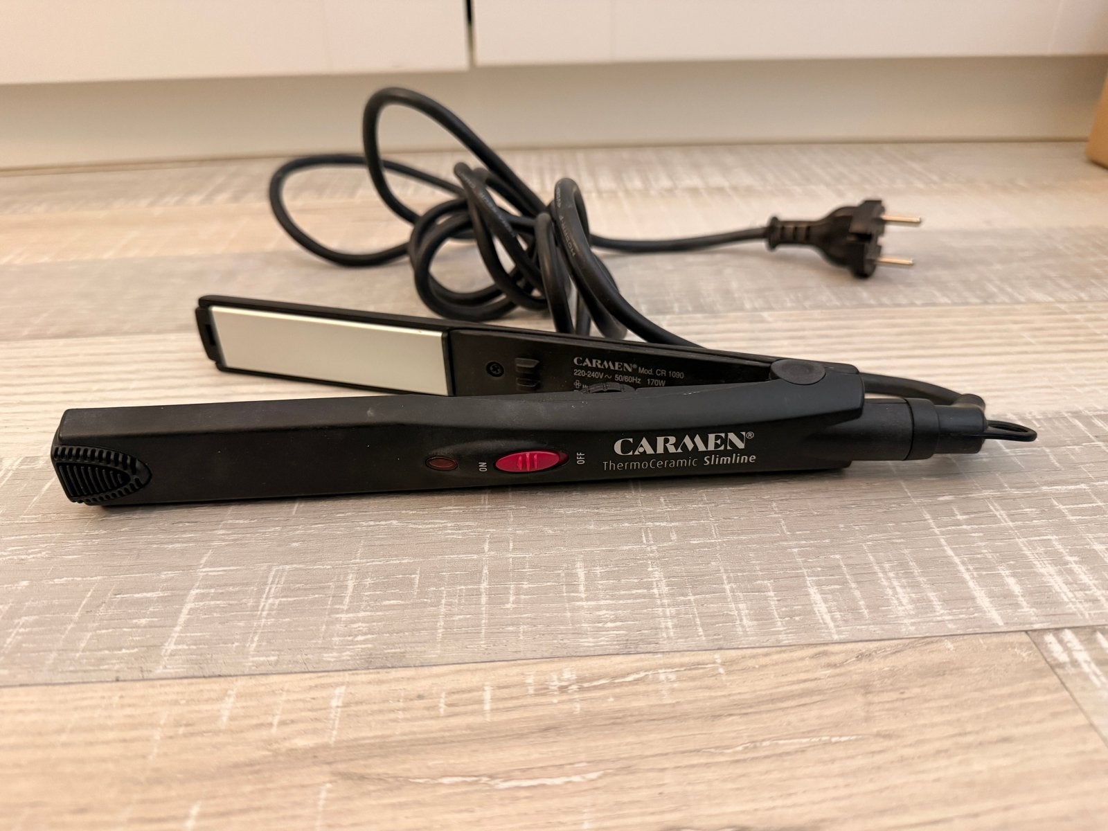 Carmen Thermoceramic Slimline stijltang, Ophalen of Verzenden, Gebruikt, Haarverzorging