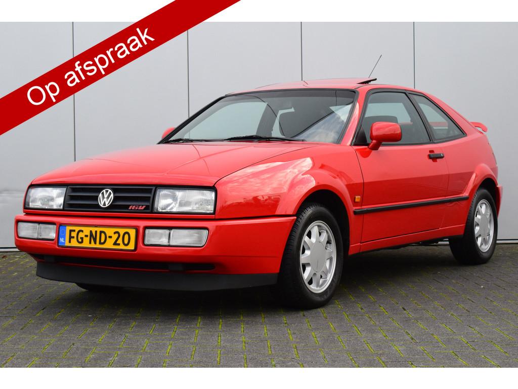Volkswagen Corrado 2.0-16V ABS Stuurbekrachtiging Schuifdak, Auto's, Voorwielaandrijving, Zwart, 1984 cc, Origineel Nederlands