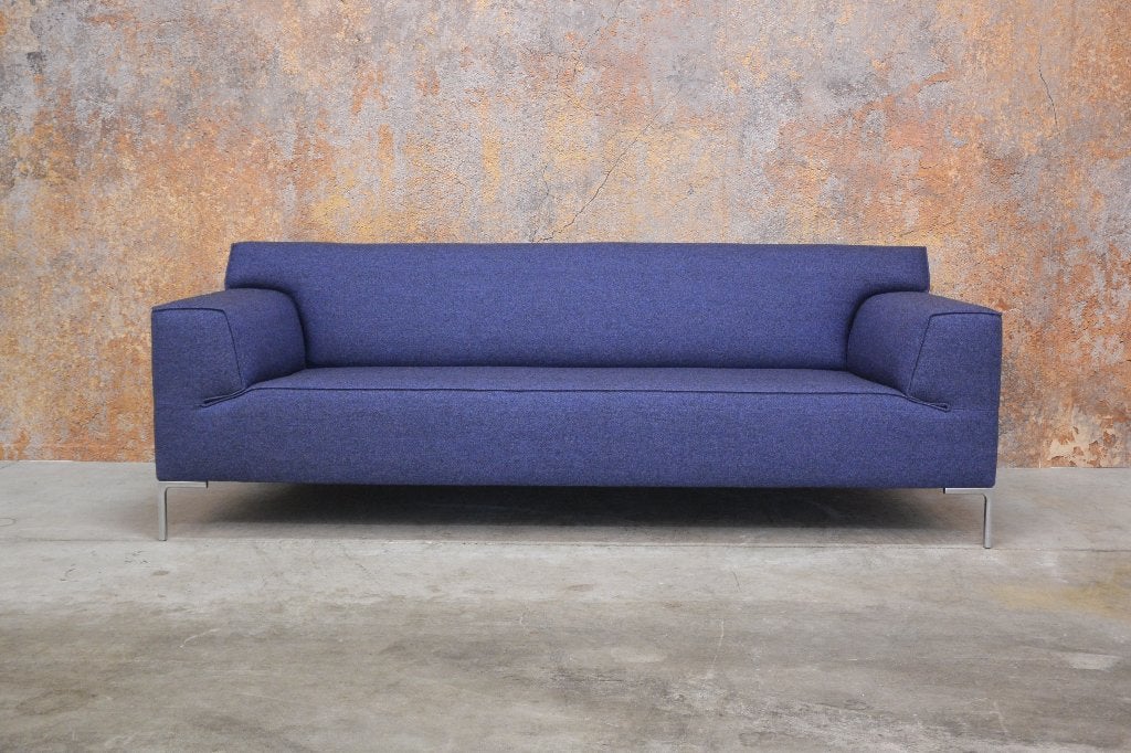 NIEUW beklede paarse Design on Stock Bloq bank in Amdal stof, Design on Stock, Design on Stock, 75 tot 100 cm, Ophalen of Verzenden