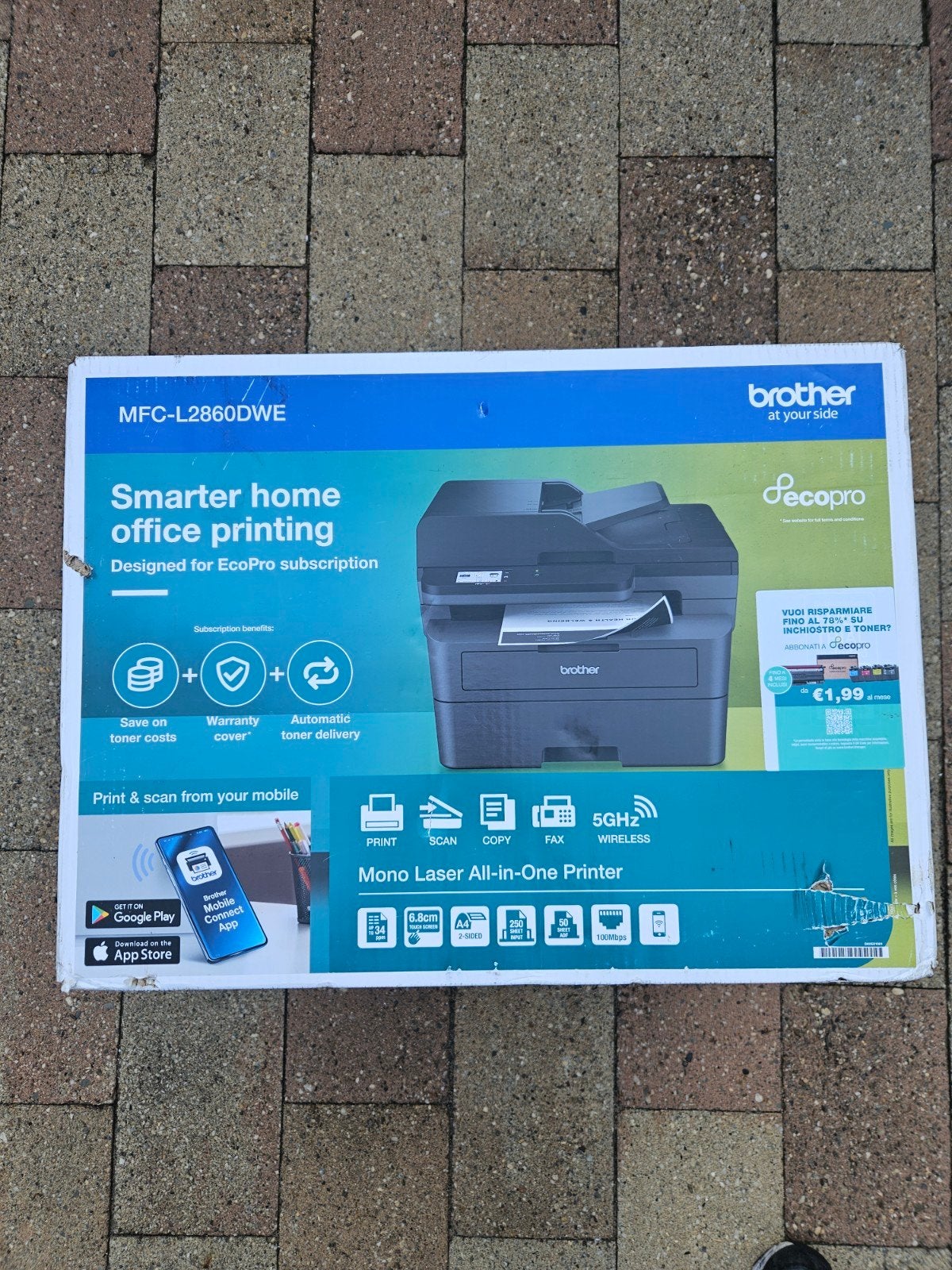 Brother MFC-L2860DWE Mono Laser All-in-One Printer, Computers en Software, All-in-one, Brother, Laserprinter, Nieuw