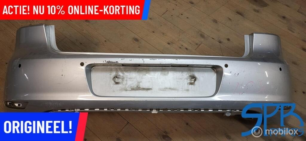 VW GOLF 6 VI LA7W ACHTERBUMPER 4x PDC 5K6807421 BUMPER KRAS, Gebruikt, Volkswagen, Ophalen of Verzenden, Volkswagen