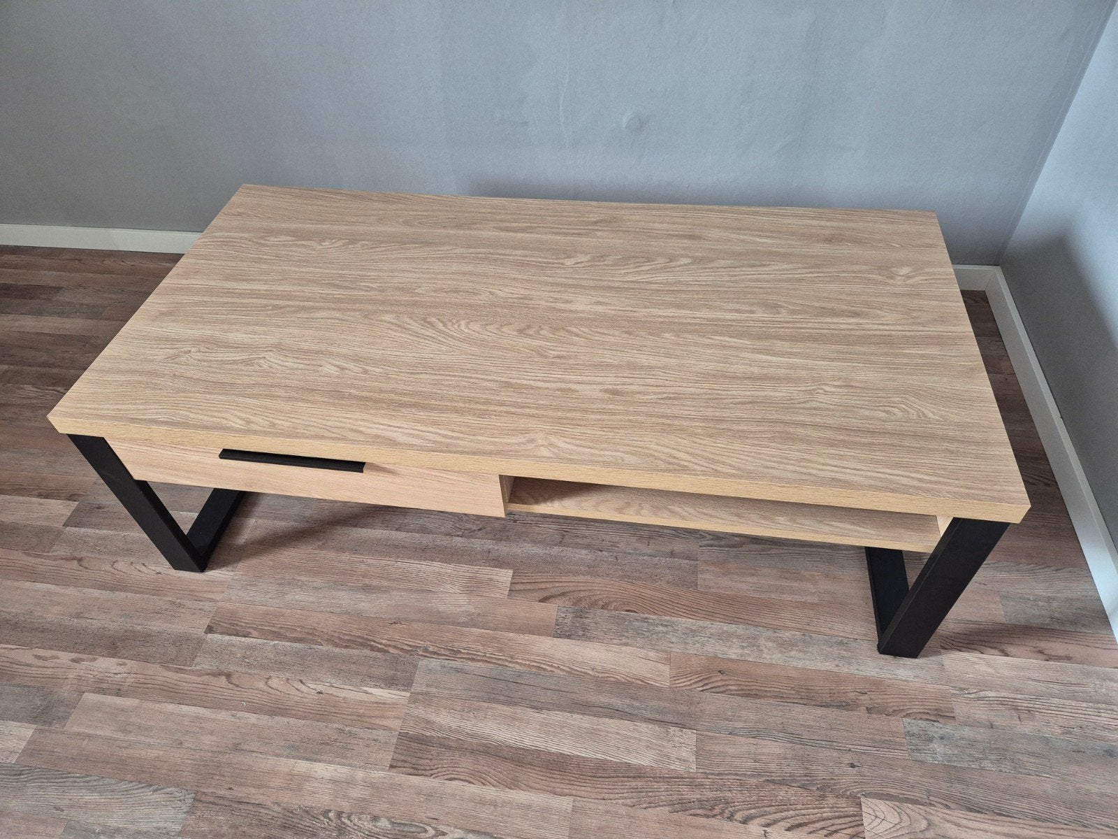 Salontafel Camden (Piet Klerkx) met lades en open vak, Ophalen, Gebruikt, 50 tot 100 cm, 100 tot 150 cm